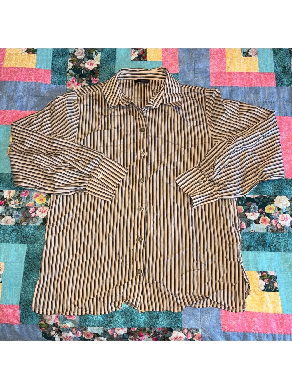 ZARA Striped $45 Woman’s XS Dress or Casual Button-Up Shirt Flow XS - Picture 3 of 8